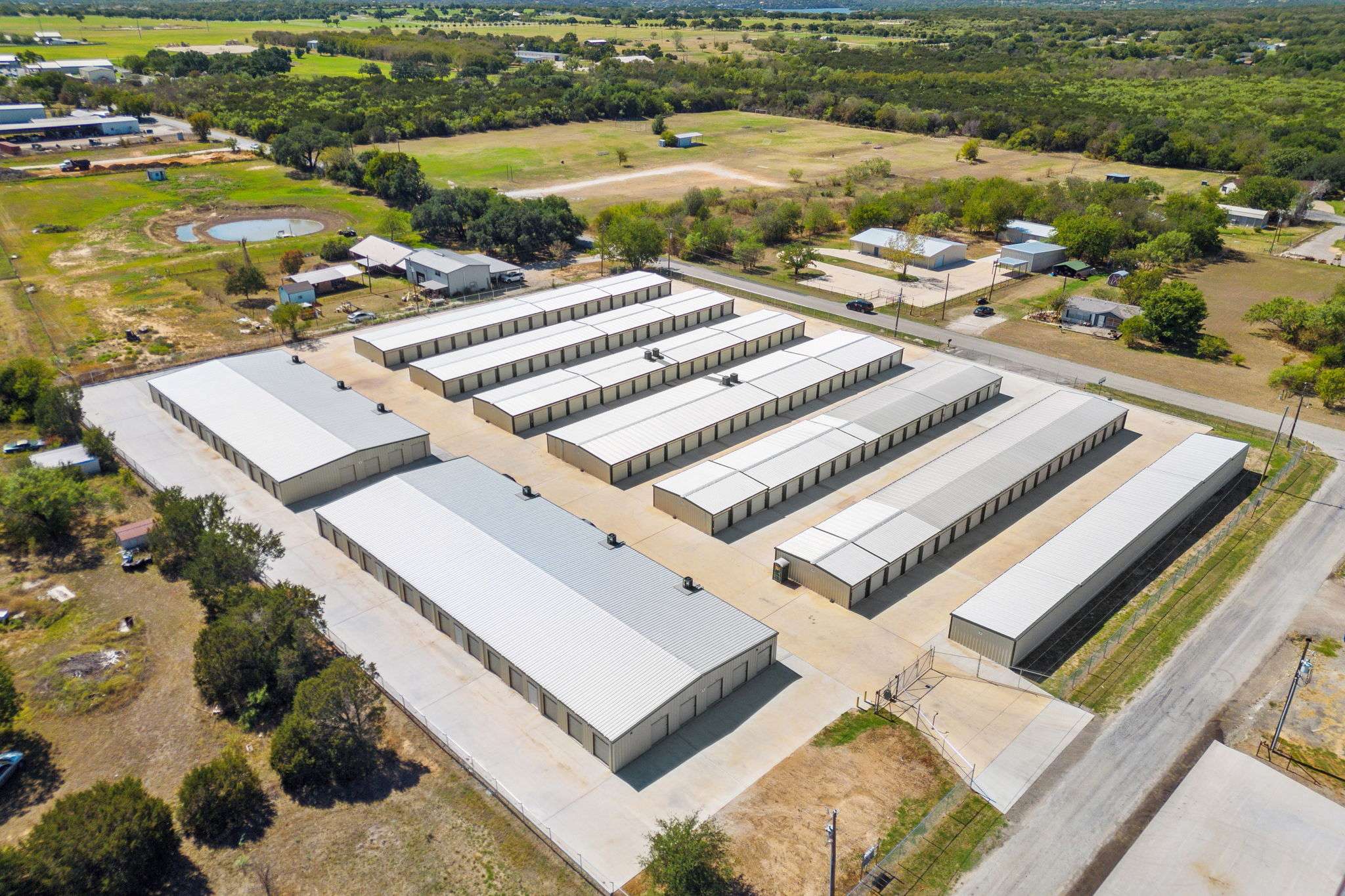 Granbury self-storage facility, 773 units across 17 buildings